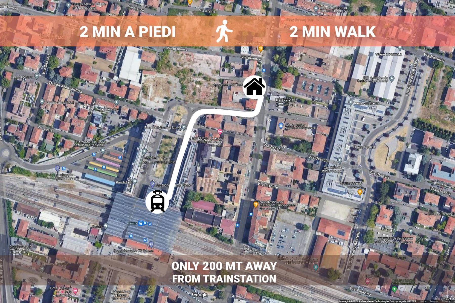 Apartamento Stazione 200M - Wifi - Aria Condizionata - Smart Tv Parma Exterior foto